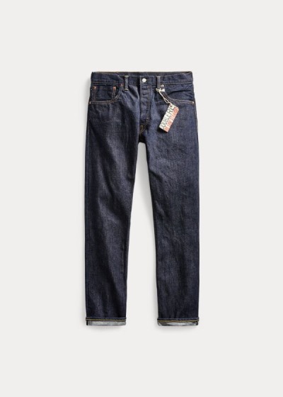 Jeans Ralph Lauren Hombre Azules Azules - Low Straight Once-Washed - YLBVI6207